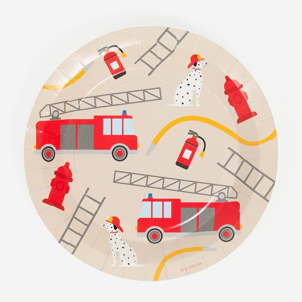 Firefighter Plates ( 8 ct. )