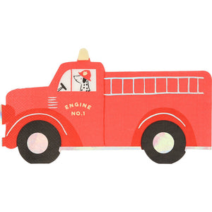 Meri Meri Fire Truck Napkins (16 ct.) by Meri Meri  9781534034471 