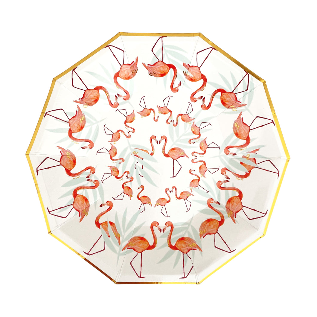 Flamingos Small Plates (Set of 8)