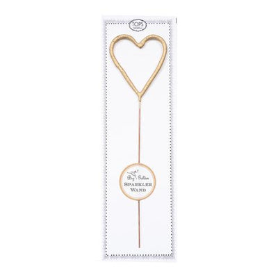 Big Golden Heart Sparkler Wand! Great for gifts, wrapping embellishments, and party decor. Such a fun gift! Add to a cake or any special dessert to celebrate birthdays, anniversaries, or any occasion.   The perfect wedding accessory!  Size 8