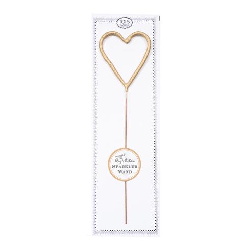 Big Golden Heart Sparkler Wand! Great for gifts, wrapping embellishments, and party decor. Such a fun gift! Add to a cake or any special dessert to celebrate birthdays, anniversaries, or any occasion.   The perfect wedding accessory!  Size 8