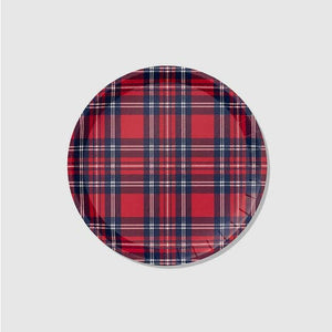 You'll go mad for these plaid plates that are part of our winter collaboration with Reese Witherspoon's Draper James. The tartan print adds a refined touch, but the plates are sturdy enough to accommodate the heartiest of holiday meals. Includes 10 plates.  9.25" paper plates Pack of 10 Recyclable and compostable! Extra sturdy - pile on the second serving!