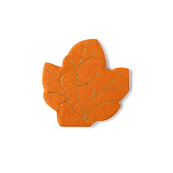 Fall is in the air and on your table this Harvest season. Beautiful gold foiled veins on these die-cut leaf shaped napkins make the perfect accents for Friendsgiving or Thanksgiving dinner parties.  • 5