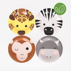 Mini Safari Plates ( 8 ct) by my little day  3700690809354 