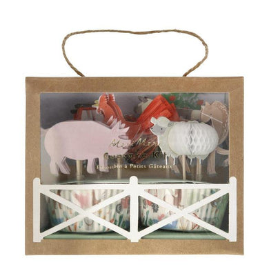 Children just love the fun of the farm - all those amazing animals to marvel at! So, a farmyard birthday theme is just perfect for little people. Themed toppers with 24 coordinating cupcake cases Tassel, honeycomb & silver foil detail Pack of 24 in 6 designs