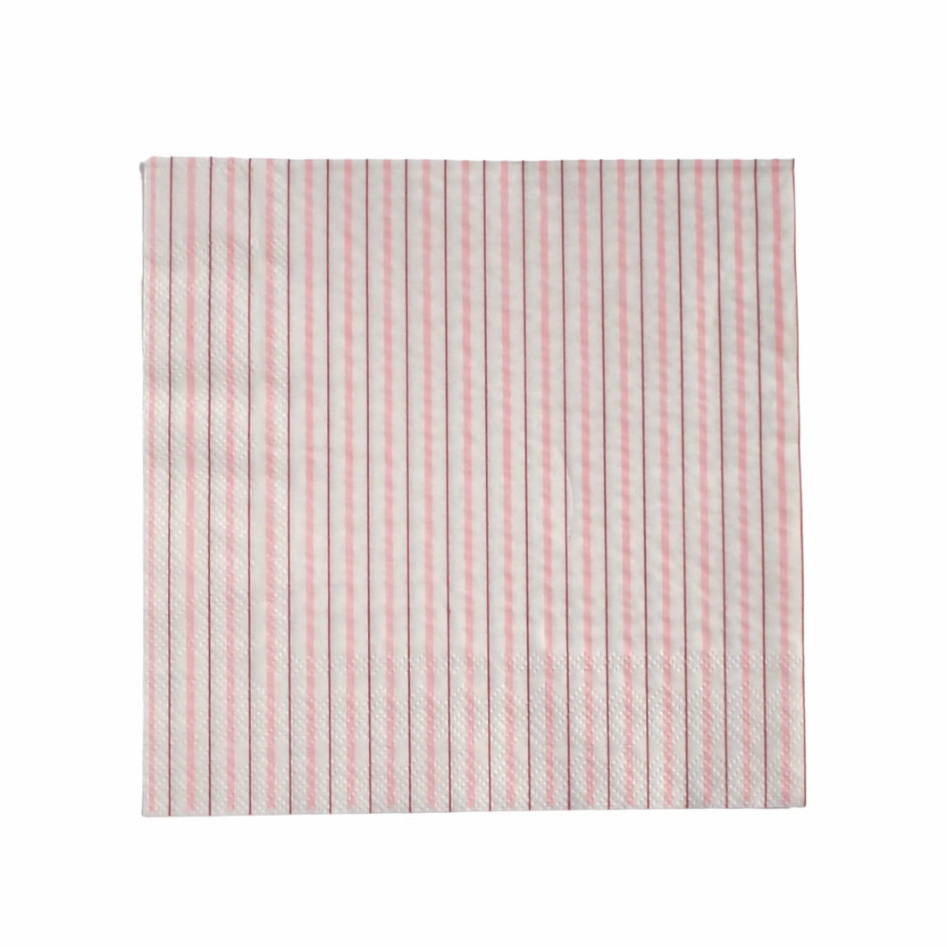 Pink Fine Stripes Napkins (Set of 16)