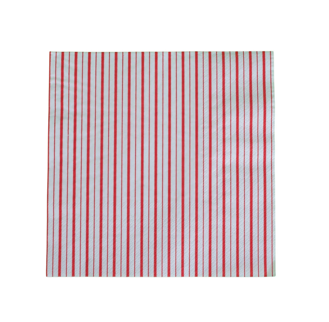 Red Fine Stripes Napkins (16 ct.)