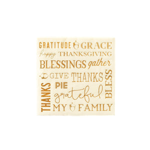 Harvest/Thanksgiving 7" Luncheon Napkin 18ct