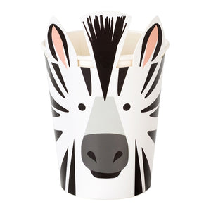 Party Animals Zebra Cups by talking tables  5052715110524 