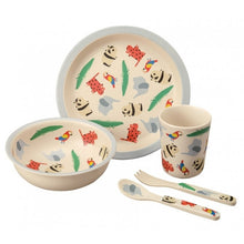 Le Zoo 5 pc. Bamboo Fiber Tableware Set for Baby